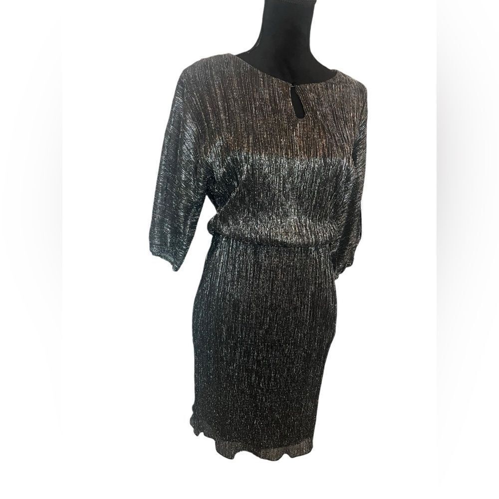 NWT J. TAYLOR METALLIC SPARKLY FLASHY KNEE LENGTH PARTY‎ DRESS WOMENS SIZE 4 - Picture 5 of 10